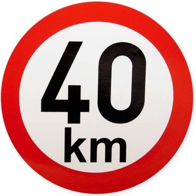 Samolepka rýchlosť 40 km, průměr 200 mm