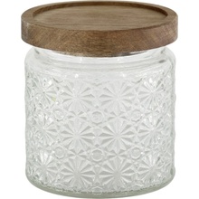 Chic Antique Sklenená dóza Flower Pattern 450 ml