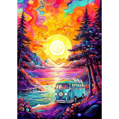 Enjoy - Puzzle Van Life at the Beach - 1 000 piese