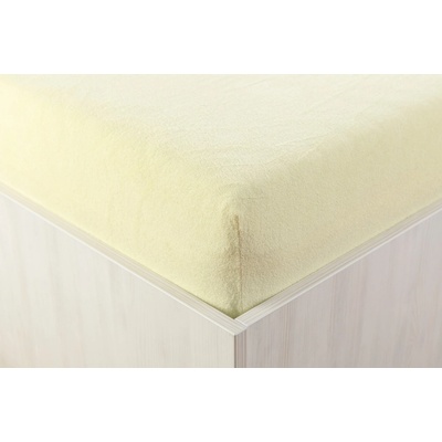 Teptex Prostěradlo froté světle žluté 90x200
