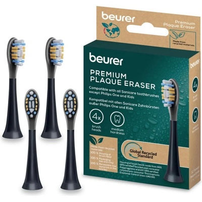 Beurer Резервни накрайници за ел. четка Beurer Premium Plaque Eraser, за Beurer SC 30/50 и Philips Sonicare, 4бр. , черни (10522_BEU)
