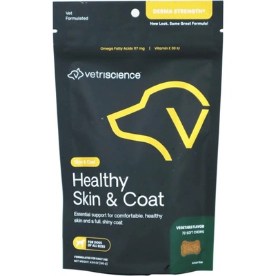 VetriScience Derma Strenght podp.kůže psi 70 ks 140 g