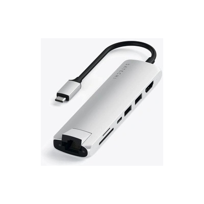 Satechi Aluminium Type-C Slim Multiport Silver (STUCSMA3S)