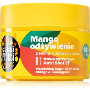 Farmona Natural Cosmetics Laboratory Tutti Frutti Tango Mango скраб със захар за нежно почистване и подхранване на кожата Mango & Lemongrass 300 гр