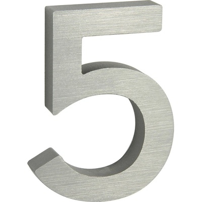 VMBal Domovní číslo 3D AL stříbrné matné - č. 5