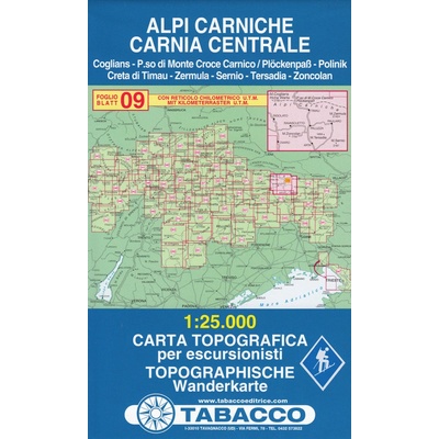 Karnské Alpy Alpi Carniche Tabacco 09