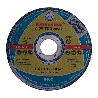 Klingspor KronenFlex Řezný kotouč 115 x 1,0 x 22 mm 202400