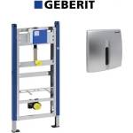 Geberit Комплект за монтаж Geberit Prepack за писоар със сензор и бутон за активиране, матов хром (111.695.46.6)