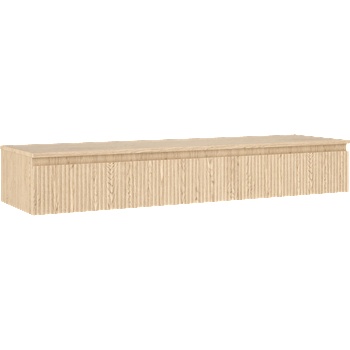 Mexen Rivel баня под-мивка шкаф 160 см с плот, 1 чекмедже, оребрена, дъб - 91A20-16023-1-BFC81 (91A20-16023-1-BFC81)