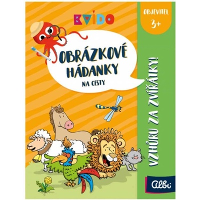 Albi Kvído Obrázkové hádanky na cesty Vzhůru za zvířátky doporučený věk 5+