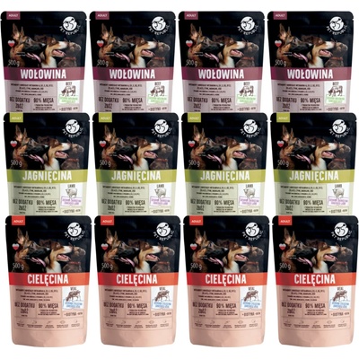 Pet Republic Adult pro střední a velká plemena mix 3 chutí 12 x 500 g