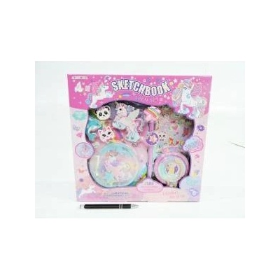 PULIO PROMO Sketchbook with accessories rainbow Unicorn 201UP PECOWARE