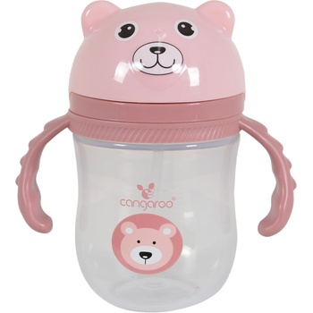 Image 1 of Cangaroo Чаша със сламка Cangaroo - Berry, 240 ml, розова (110042)