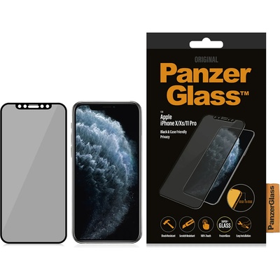 Panzer Стъклен протектор PanzerGlass за Apple Iphone X/Xs/11 Pro CaseFriendly, Privacy - Черен, 117063