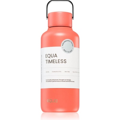 Equa Timeless nerezová láhev na vodu malá barva Aperol 600 ml