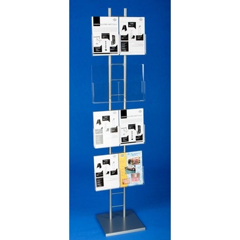 Expoint stojan na prospekty s dvojitými vreckami FPDF2KM A4