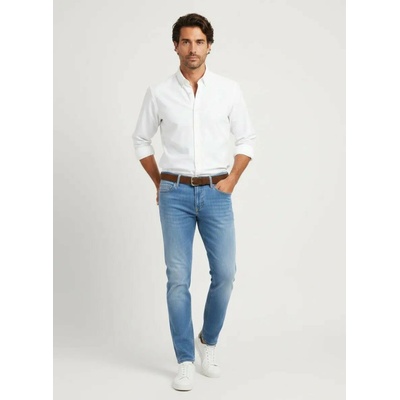 Alberto pánske elastické Laser Denim džínsy tapered fit