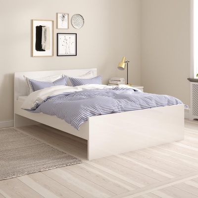 Легло Naia 140x200 см Бял гланц