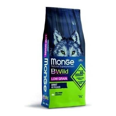 MONGE BWILD Dog Low Grain Divočák Adult 15 kg
