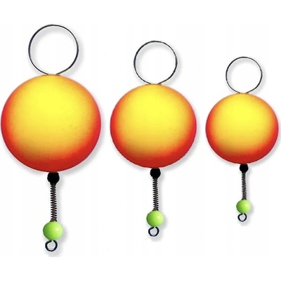 Bubeník číhátko pod prút 18 mm Červená/žltá