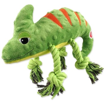 Dog Fantasy Играчка Dog Fantasy Jungle хамелеон с писклив звук зелена 28см