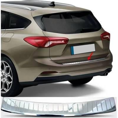 Omtec Leštený nerezový kryt hornej hrany zadného nárazníka Ford Focus IV kombi 2018-2025