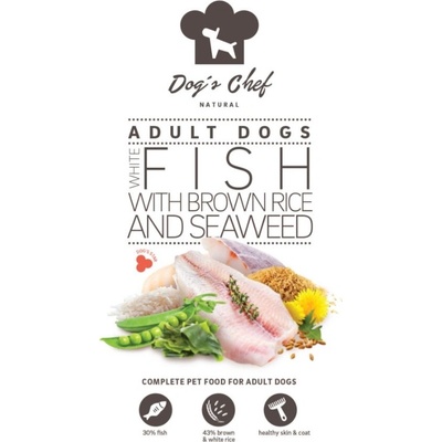 Dog's Chef White fish with brown rice and seaweed Adult 10 kg