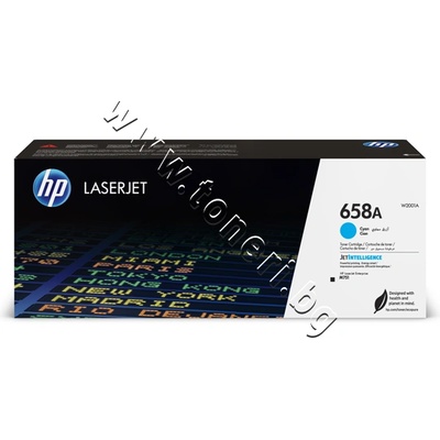 HP Тонер HP 658A за M751, Cyan (6K), p/n W2001A - Оригинален HP консуматив - тонер касета (W2001A)