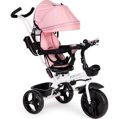 EcoToys Športový kočík ružová