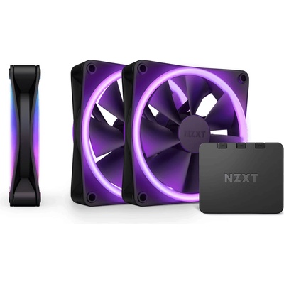 NZXT F120 RGB Duo Black (NZXT-FAN-RF-D12TF-B1)