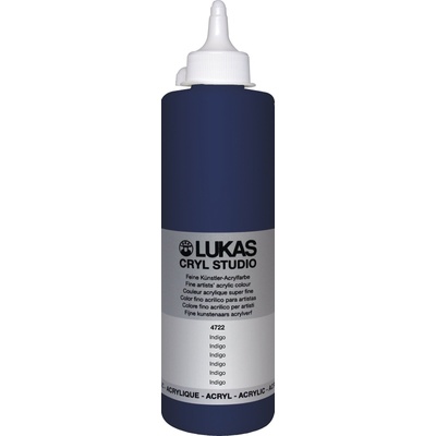 LUKAS Cryl Studio Plastic Bottle АКРИЛНА боя Indigo 500 ml 1 бр (747220500)