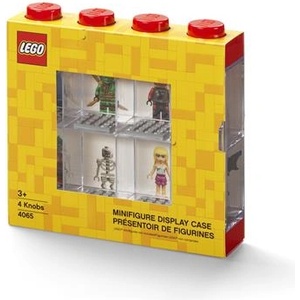 LEGO Колекционерска кутия за минифигурки, 8 отделения, lego, червена 40650001 (40650001)