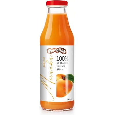 Ovocňák mošt JABLKO MERUŇKA 750 ml sklo
