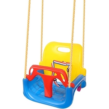 Malatec 9918 dětská houpačka plastová 3v1 modrá