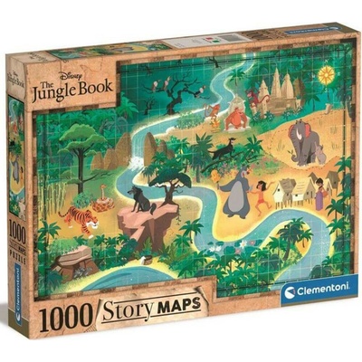 Clementoni Story Maps Kniha džunglí 1000 dielov