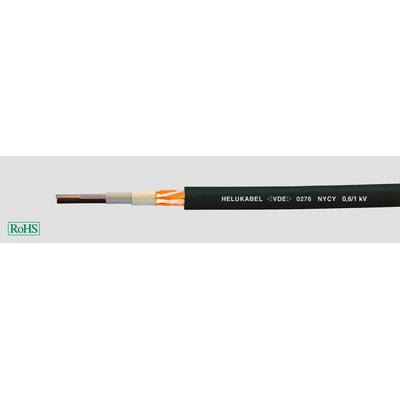 Helu 32202-500 uzemňovací NYCY 2 x 1.5 mm² černá 500 m