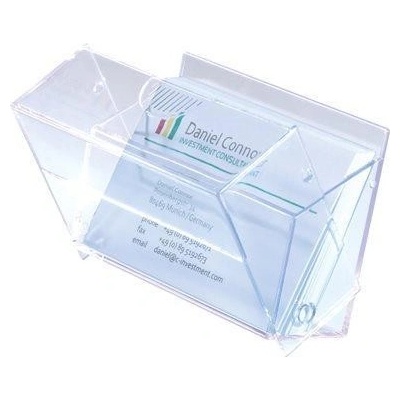 Sigel business card box plastic clear