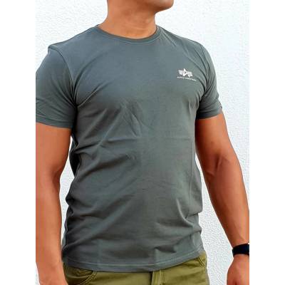 Alpha Industries Basic T Small logo Vintage green