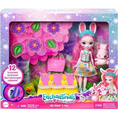 Mattel Enchantimals Baby Best Friends a miminka Bree Bunny & Twist