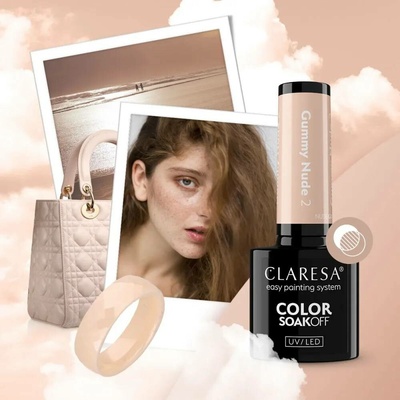 Claresa Gél lak NUDE GLOW Gummy Nude 2 5 g