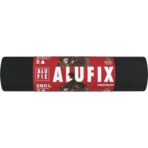 Alufix Торба за боклук alufix 280l 60 микрона черна 5 броя ms280uni (ms280uninew)