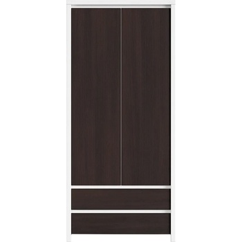 Image 1 of Black Red White Двукрилен гардероб kaspian szf2d2s бял / венге