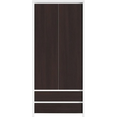 Black Red White Двукрилен гардероб kaspian szf2d2s бял / венге