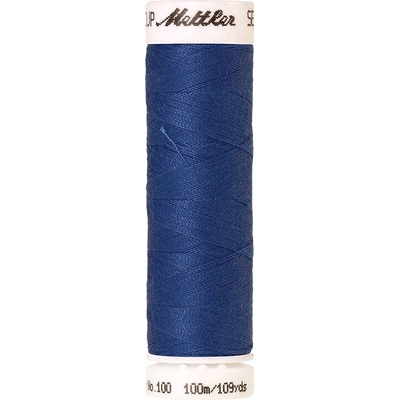 Nitě SERALON 100m na univerzální šití, polyester AMANN Mettler - více barev 6677: 1301 modrá