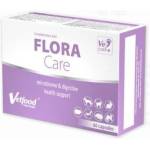 VetFood Flora Care - хранителна добавка при остра диария, причинена от вируси, бактерии или паразити за кучета, котки и дребни животни, 60 капсули - Полша