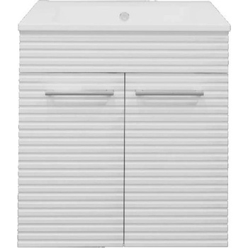 Image 1 of VISOTA МЕБЕЛ ЗА БАНЯ ПЕТЯ 55 С УМИВАЛНИК И ПЛАВНО ЗАТВАРЯНЕ 65х43х57.5 pvc КОНЗОЛЕН