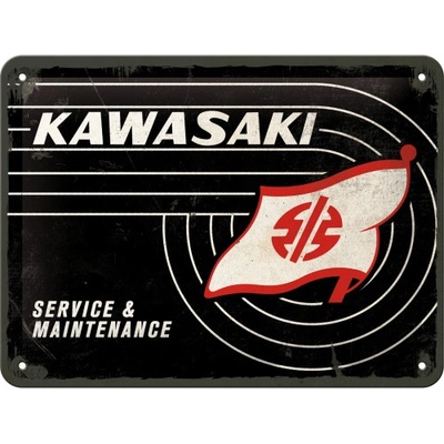 Nostalgic Art Plechová ceduľa Kawasaki Service