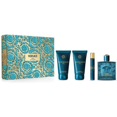 Versace Eros EDP 100 ml + EdP 10 ml + sprchový gél 75 ml + balzam 75 ml , darč. kazeta