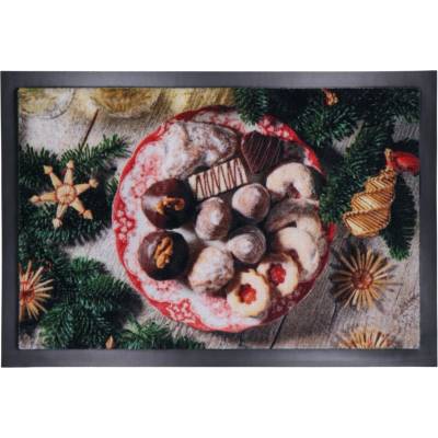 Mercury Flooring Vianočná rohožka Cukroví viacfarebná 40 x 60 cm