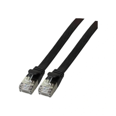 EFB-Elektronik RJ45 Patchkabel U/FTP, Cat. 6A, TPE 4, 0mm ultraflex, 0, 5m, sw (K5547SW. 0, 5) (K5547SW.0,5)